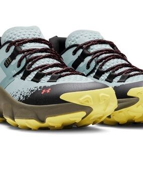 Under Armour Light Blue and Yellow Trail Shoes